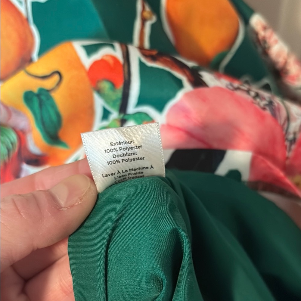 Talbots Floral Green Sleeveless Dress - Picture 4 of 4